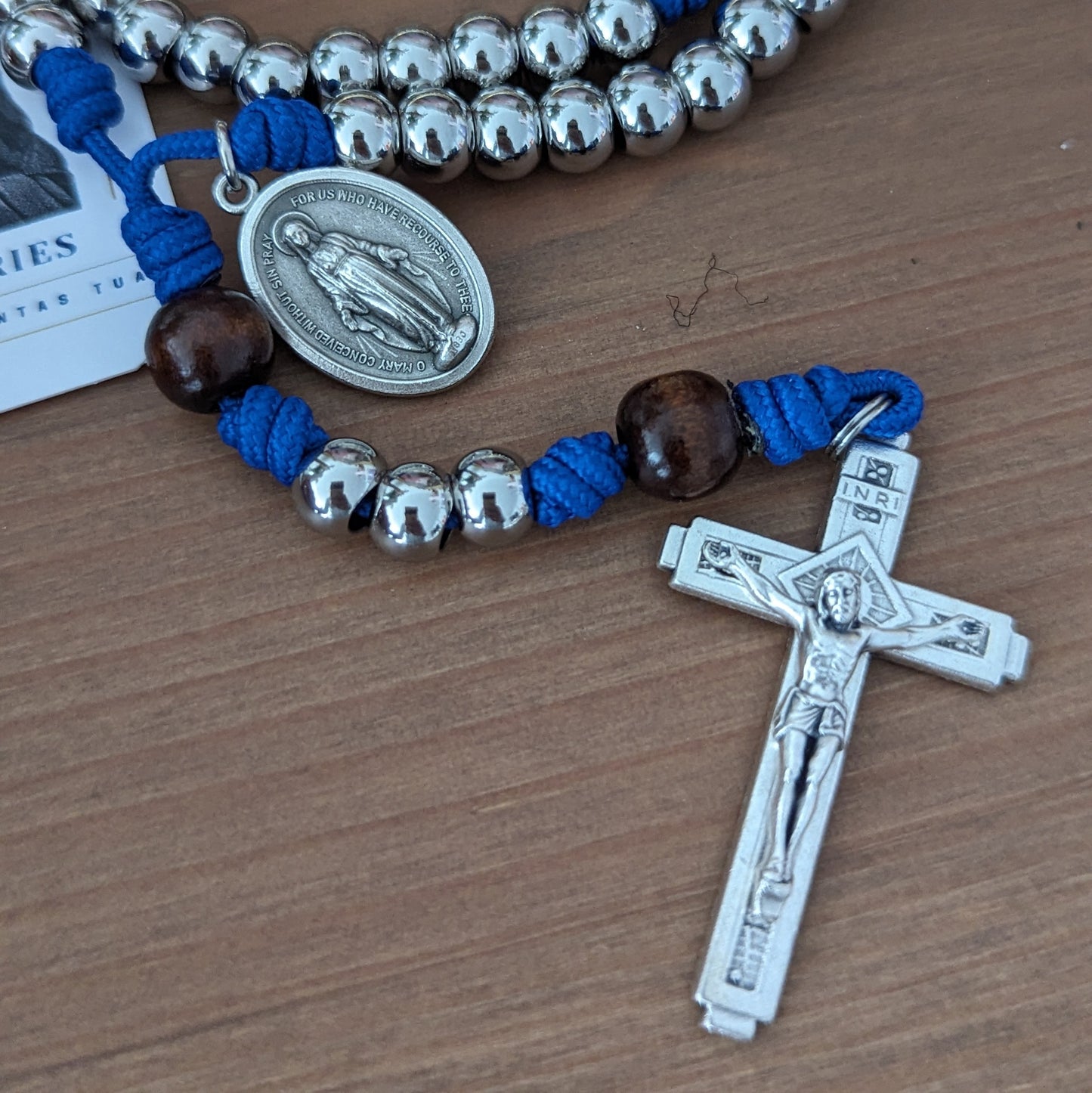 Blue Paracord Rosary, Cord Rosary, Paracord Rosary, Soft Rosary, Pocket  Rosary, Rosary Gift, Catholic Gift, Mothers Catholic Gift -  Norway